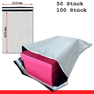 Shipping bag shipping bag shipping bag polybag LDPE self-adhesive k4 310x420 + 50 - Picture 1 of 6