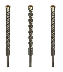 SDS-Plus punta trapano per martello rotante set 3 pz carburo punta per muratura calcestruzzo - Foto 1 di 34