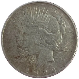 1923 D Silver Peace Dollar United States Mint - Bild 1 von 2