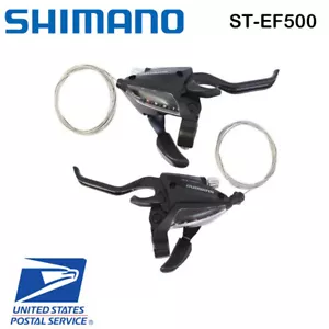 Shimano ST-EF500 3x7 3x8 speed MTB Bike Brake Levers Set Shifter EF500 - Picture 1 of 4
