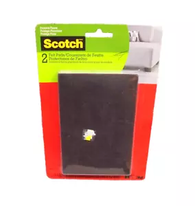 Almohadillas de fieltro escocesas 3M marrón 4"" x 6"" protector de piso para muebles - Imagen 1 de 3