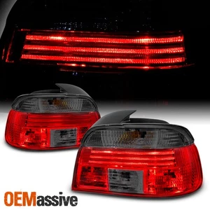 Fits Red Smoked 97-00 BMW E39 5-Series 525 528i 530 540i M5 Tail Lights - Picture 1 of 7