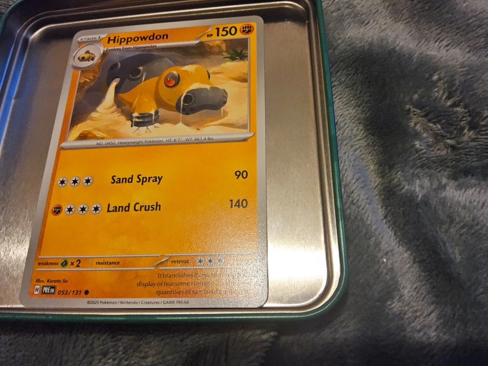 OFFICIAL POKEMON CARD HIPPOWDON 053/131 One of the cheapest on ebay - Image 1 of 1