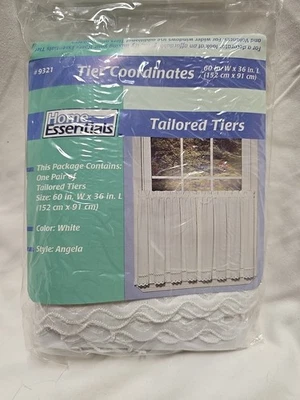 Vtg Home Essentials 60x 36L Tailored Tiers Angela - Image 1 of 4