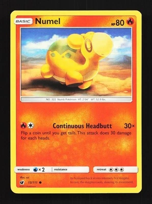Numel 13/111 LP Crimson Invasion English Pokemon Card TCG - Image 1 of 4