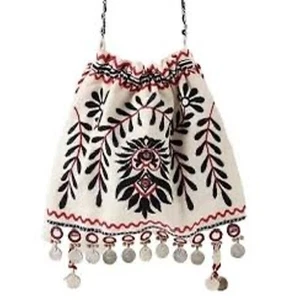 Bolso Bandolera Free People Boho Bordado Cinch Top con Correa de Cadena - Imagen 1 de 10