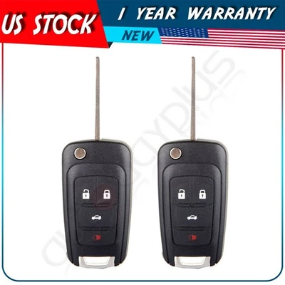 2 botões remotos chaveiro de carro para Chevrolet Camaro 2010 2011-2013 2014 2015 2016 - Imagem 1 de 4