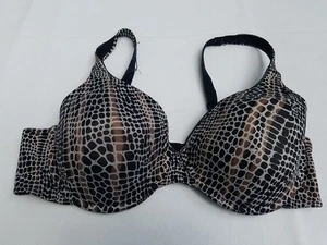 Damen Vanity Fair brauner Bügel-BH mit Schlangenmuster, 40D,  - Bild 1 von 5