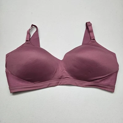 Warners Women Bra XL Pink T Shirt Wireless Strap Adjustable - Image 1 of 4