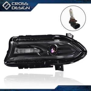 Fit For 2015-2022 Dodge Charger Halogen LED DRL Projector Headlight Left Lamp - Picture 1 of 10