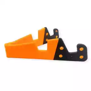 V Shaped Folding Cellphone Stand Holder Portable Tablet Desktop Stand Orange - Picture 1 of 3