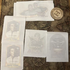 Vintage 1979 Star Trek Bügelbild Transfers - 5er Set (2 Cap Kirk) - Bild 1 von 12