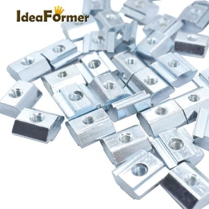 5 piezas tuerca deslizante en T recubierta de placa de zinc para perfil de extrusión de aluminio de la serie 2020 - Imagen 1 de 7