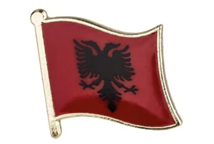 ALBANIA - Insignia de alfiler de solapa de bandera ENVÍO GRATUITO REINO UNIDO - Imagen 1 de 4