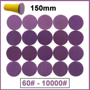 150mm Wet and Dry Sanding Disc Pads 6 Inch Sandpaper Hook and Loop Grit 60-10000 - Picture 1 of 32