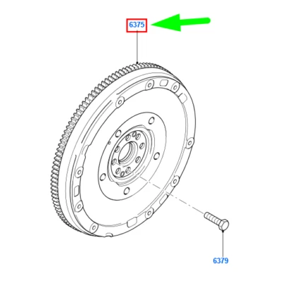 FORD KUGA MK1 C394 Flywheel Assy 2029044 RE8V41-6477-D1B NEW GENUINE - Image 1 of 2