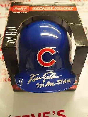 FERGIE JENKINS SIGNED RAWLINGS MINI HELMET 3X ALL STAR BAS BECKETT WITNESSED COA - Image 1 of 2