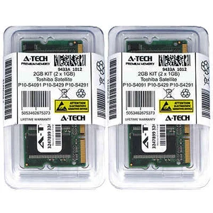 2GB KIT 2 x 1GB Toshiba Satellite P10-S4091 P10-S429 P10-S4291 Ram Memory - Picture 1 of 1
