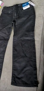 Old Navy Pants Boy’s Black Straight Leg Flat Front Built-In Tough Size 5 - Picture 1 of 6
