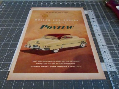 1950 2-Door Pontiac, Print Ad Dollar for Dollar - Image 1 of 4