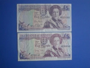 ***Zwei Trikots letzte & erste £5 schwarz/Baird ' VF +/NVF 1993 Ausgabe Banknoten** - Bild 1 von 11