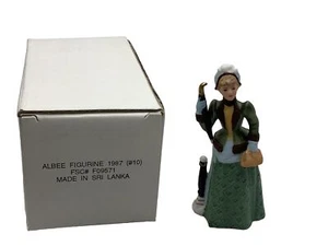 1987 Avon Mrs. Albe Miniature Presidents Club Tribute Porcelain Figure w/ Box - Picture 1 of 7