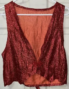Adult Size Sparkly Red Vest - Costume, Parade, Performance - Picture 1 of 3