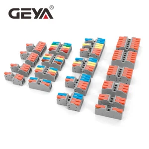 GEYA 10 PIEZAS Conectores Eléctricos Rápidos Cable de Cable Bloque de Terminales y Agujero de Fijación - Imagen 1 de 47