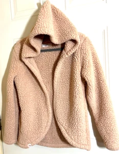 Abercrombie Kids Sherpa Jacke Mantel mit Kapuze Mädchen Größe 15/16 oder Damen Small - Bild 1 von 7