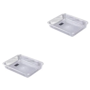 2 Pack Transparentes Tablett Essenstablett Kreis Auto Runde Dekoration - Bild 1 von 12