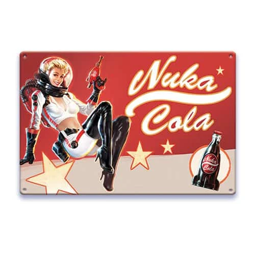 🚀Official Fallout Nuka Cola Metal Lithograph 6"x9" - Image 1 of 1