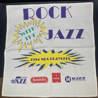 Vintage Utah Jazz 1994 NBA Playoffs “Rock With The Jazz” Coca-Cola Sponsored - Image 1 of 4