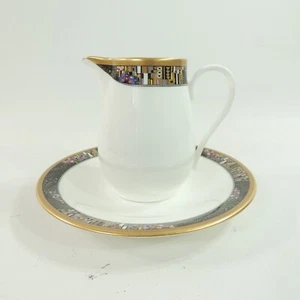 ROYAL GLIMMER by Mikasa Bone China 8 oz Creamer & 6" Underplate - Picture 1 of 7