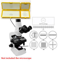  Mikroskop Zubehör Bühnenkalibrierung Objektträger Okular Mikrometer C1-C7