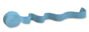 Serpendedoras de fiesta de papel crepé azul claro - 81 pies x 1,75 pulgadas - Imagen 1 de 1