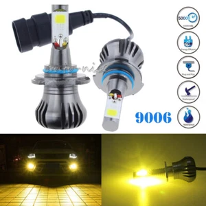 2x 2600LM 4300K 9006 HB4 LED Fog Driving Light Bulb Yellow Amber High Power 12V - Picture 1 of 12