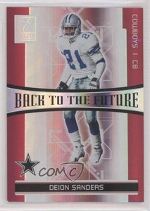 2006 Donruss Elite Back to the Future Red /250 Roy Williams Deion Sanders HOF