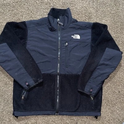 The North Face 女式夹克小号 Polartec 抓绒黑色全拉链休闲 — 第 1/4 张图片