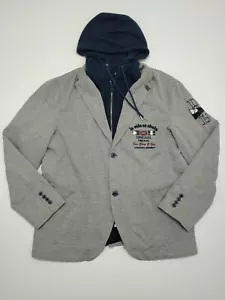 Desigual Original Jacke La Vida Es Chula grau Kapuzenblazer XL 56 doppellagig - Bild 1 von 12