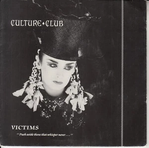 CULTURE CLUB Victims PICTURE SLEEVE 7" 45 vinyl record + juke box title strip - Picture 1 of 4