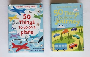 Usborne Activity Cards Lot 50 Things to do on a Journey & Plane Missing Cards - Picture 1 of 2