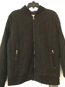 Calvin Klein Quilted Baseball Bomber Jacket Men's: Medium, Black - Picture 1 of 5