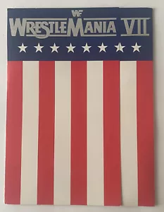 RARE Vintage WWF Wrestlemania VII 7 Promo Press Kit - Folder, Photos (Better) - Picture 1 of 13