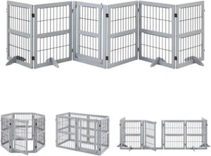 Unipaws 132 Zoll; extra breites Hundetor und Haustierlaufstall, freistehender hoher Hundezaun - Bild 1 von 7