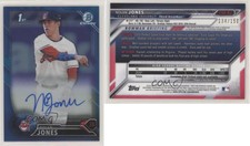2016 Bowman Draft Chrome Pick Blue Refractor /150 Nolan Jones #CDA-NJ Auto