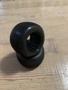 Raw Speed Super Mini 1/10 Stadium Truck Tires with Closed Insert - RS100409SB - Picture 1 of 2