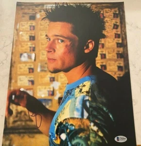 Foto firmada por Brad Pitt autografiada 11x14 Fight Club Seven Beckett autenticada  - Imagen 1 de 1