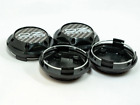 4X68mm Oz Racing Emblems Wheel Center Caps Hubcaps Rim Caps Badges Black Carbon