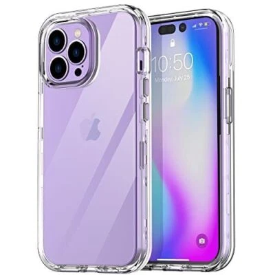 Clear For iPhone 15 14 13 12 Pro Max 11 XR XS MAX Phone Case Shockproof Cover - Image 1 of 4