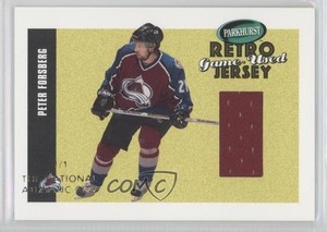 2002 ITG Parkhurst Retro The National Atlantic City 1/1 Peter Forsberg HOF 0a7